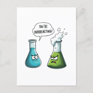 Ik denk dat je overdrijft Funny Nerd Science Briefkaart