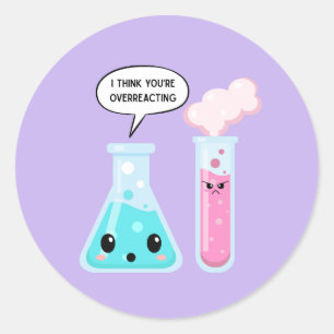 Ik denk dat je overdrijft ronde sticker