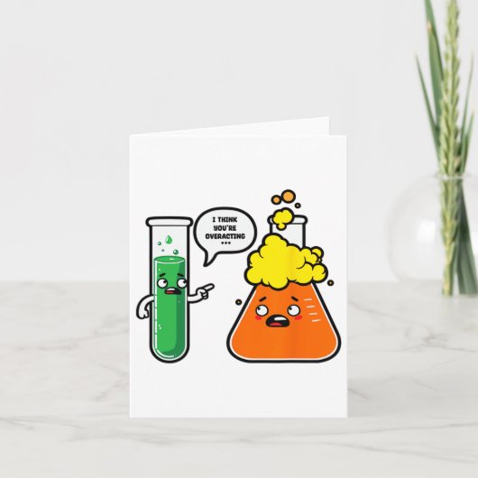 Ik denk dat je overdrijft Wetenschapsleraar terug  Kaart (Voorkant)