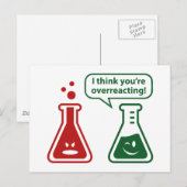 Ik denk dat je overreageert! briefkaart (Voorkant / Achterkant)