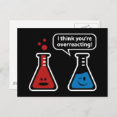 Ik denk dat je overreageert! briefkaart (Voorkant / Achterkant)
