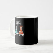 Ik denk dat je overreageert - Funny Nerd Chemistry Koffiemok (Voorkant links)