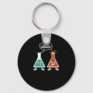 Ik denk dat je overreageert - Funny Nerd Chemistry Sleutelhanger
