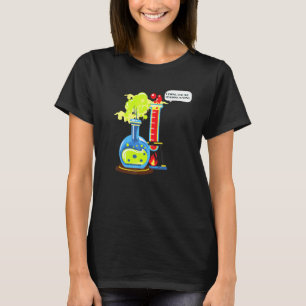 Ik denk dat je overreagerende nerd chemie t-shirt