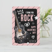 Ik denk dat je rock 'Kinder Valentijnse Feestdagenkaart (Staand voorkant)