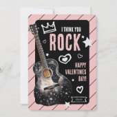 Ik denk dat je rockt Valentijnskaarten voor kinder Feestdagenkaart (Voorkant)