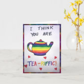 Ik denk dat je Tea-riffic Card bent Kaart (Gele Bloem)