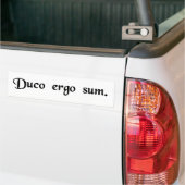 Ik denk dus dat ik dat ben. bumpersticker (Op Truck)