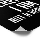 Ik denk dus dat ik geen republikeins democratisch  poster (Hoek)