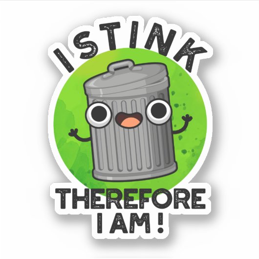 Ik denk dus dat ik grappige prun ben sticker (Voorkant)