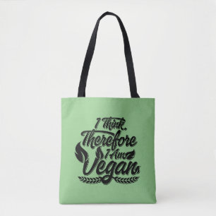 Ik denk dus dat ik Vegan ben Draagtas