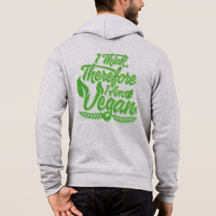 Ik denk dus dat ik Vegan ben Hoodie