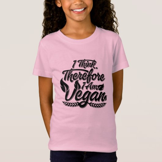 Ik denk dus dat ik Vegan ben T-shirt (Voorkant)