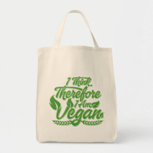 Ik denk dus dat ik Vegan ben Tote Bag