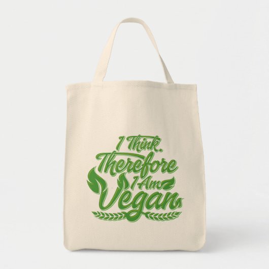 Ik denk dus dat ik Vegan ben Tote Bag (Voorkant)