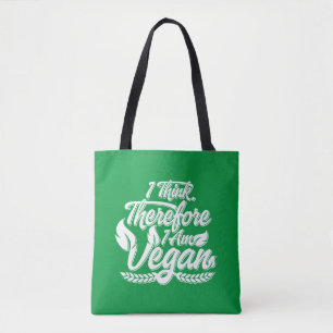 Ik Denk, Dus Ik Ben Veganist Draagtas