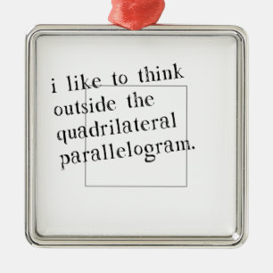 Ik denk graag buiten de doos metalen ornament