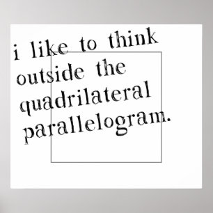 Ik denk graag buiten de doos poster