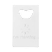 Ik denk kredietkaart flessenopener (Achterkant)