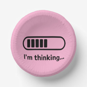 Ik denk na... Laadbalk Roze Minimalistisch Papieren Kommen