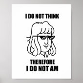 Ik denk niet dat filosofische grap Poster (Voorkant)