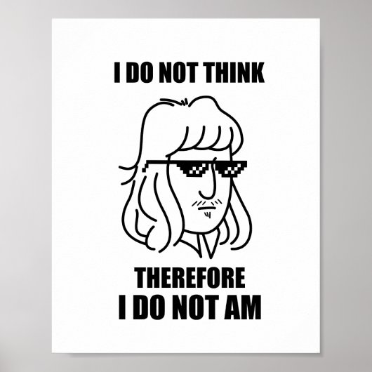 Ik denk niet dat filosofische grap Poster (Voorkant)