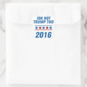 Ik denk niet dat Trump Vierkante Sticker (Tas)