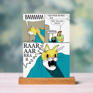 Ik denk niet dat ze dat leuk vindt acryl bord