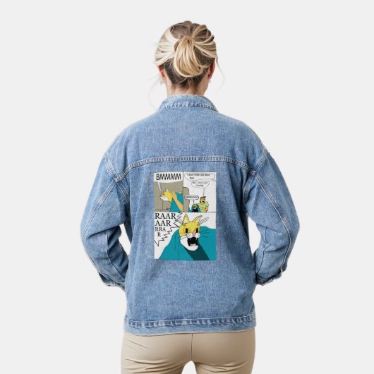 Ik denk niet dat ze dat leuk vindt denim jacket (Model)