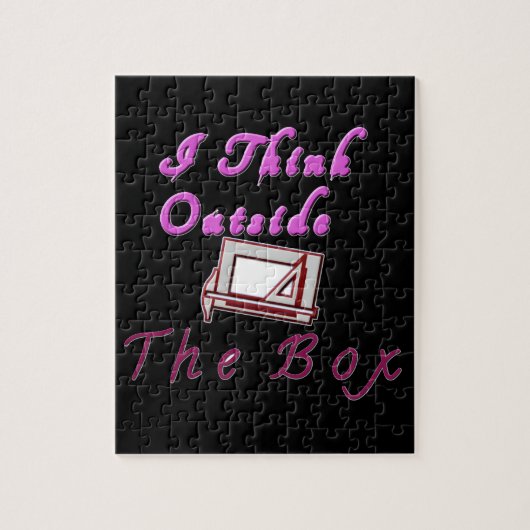 Ik denk out of the box: creatief ontwerp legpuzzel (Verticaal)