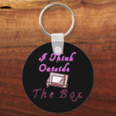 Ik denk out of the box: creatief ontwerp sleutelhanger (Voorkant)