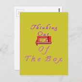 Ik denk uit de doos. briefkaart (Voorkant / Achterkant)