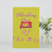 Ik denk uit de doos. briefpapier (Staand voorkant)