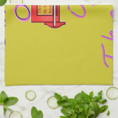 Ik denk uit de doos. theedoek (Gevouwen)