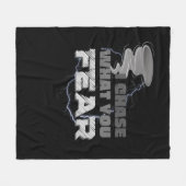 Ik denk wat je bang bent voor Tornado Chaser Fleece Deken (Voorkant (Horizontaal))