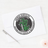 Ik dien...ik rij Sticker (Envelop)