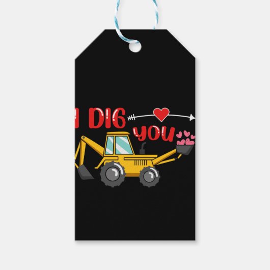 Ik dig je Valentijn Cadeaulabel (Voorkant)