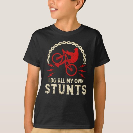 Ik doe al mijn eigen stunts t-shirt (Voorkant)