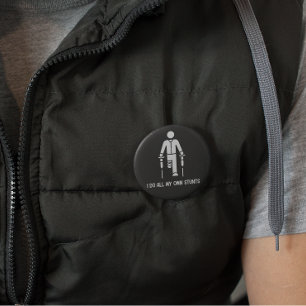 Ik doe al m'n eigen spullen.. ronde button 5,7 cm