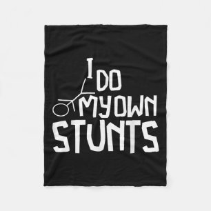 Ik Doe Alle Eigen Stunts Grappige Gebroken Botten Fleece Deken