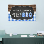 Ik doe BBQ-banner - blauw Spandoek (Beurs)