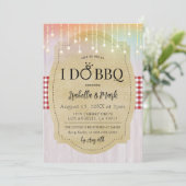 Ik doe BBQ Barbecue Bruids Douche Uitnodiging (Staand voorkant)