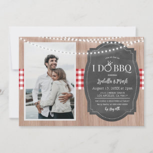 Ik doe BBQ Barbecue Bruiloft Uitnodiging