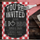 Ik doe BBQ Bridal & Wedding Shower Uitnodiging