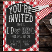 Ik doe BBQ Bridal & Wedding Shower Uitnodiging