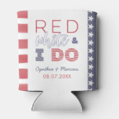 Ik doe BBQ Casual achtertuin bruiloft douche Blikjeskoeler (Achterkant)