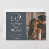 Ik doe BBQ Dusty Blue 2 Foto Eenvoudige Script Dou Kaart (Voorkant)