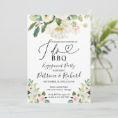 Ik doe BBQ Engagement Party Uitnodigingen (Staand voorkant)