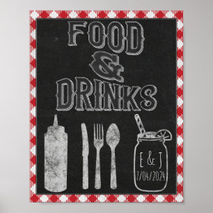 Ik Doe BBQ Feest Eten Bar Eten & Dranken Bord Poster