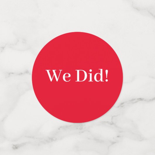 Ik doe BBQ Gingham Wedding Shower Confetti (Kleine voorkant)